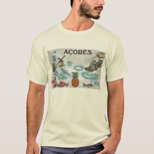 Azoren-Andenken T-Shirt (Vorderseite)