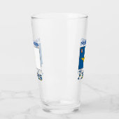 Azoren Azorean Flaggen Blaue Personalisierung Glas (Links)