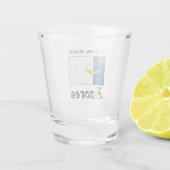 Azoren Azorean Flaggen Blaue Personalisierung Schnapsglas (Rückseite)
