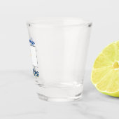 Azoren Azorean Flaggen Blaue Personalisierung Schnapsglas (Rechts)