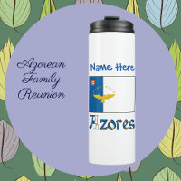 Azoren Azorean Flaggen Blaue Personalisierung