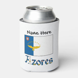 Azoren Azoreanische Flagge Personalisiert Dosenkühler