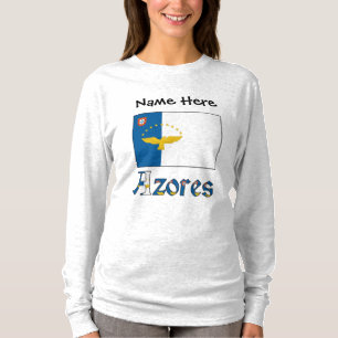 Azoren Azoreanische Flagge Personalisiert T-Shirt