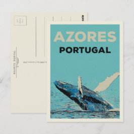 Azoren Buckelwal - Beispiel Portugal Postkarte