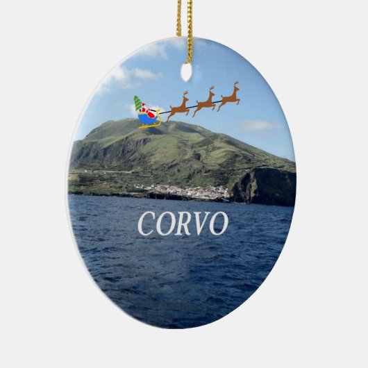 Azoren: Corvo Panoramic Christmas Ornament (Rechts)