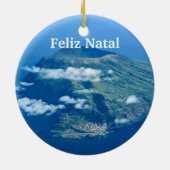 Azoren: Corvo Panoramic Christmas Ornament (Hinten)
