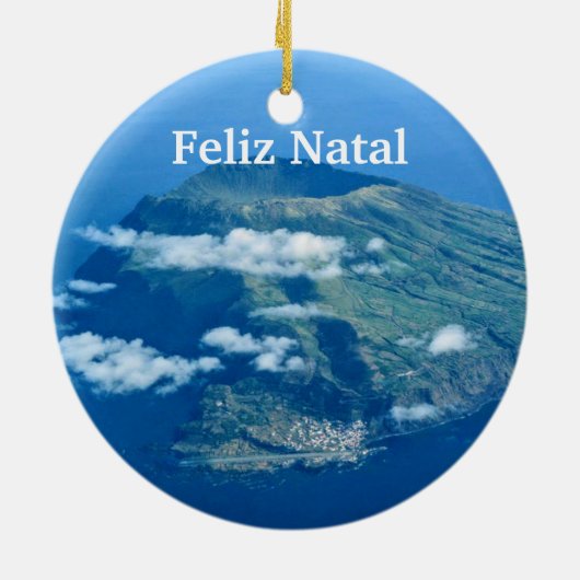 Azoren: Corvo Panoramic Christmas Ornament (Hinten)