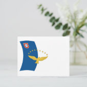 Azoren Flag Postkarte (Stehend Vorderseite)