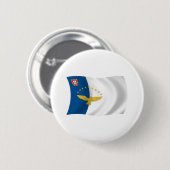Azoren-Flagge-Button Button (Vorne & Hinten)