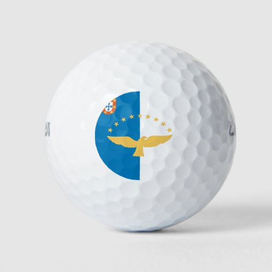 Azoren-Flagge Golfball (Vorderseite)