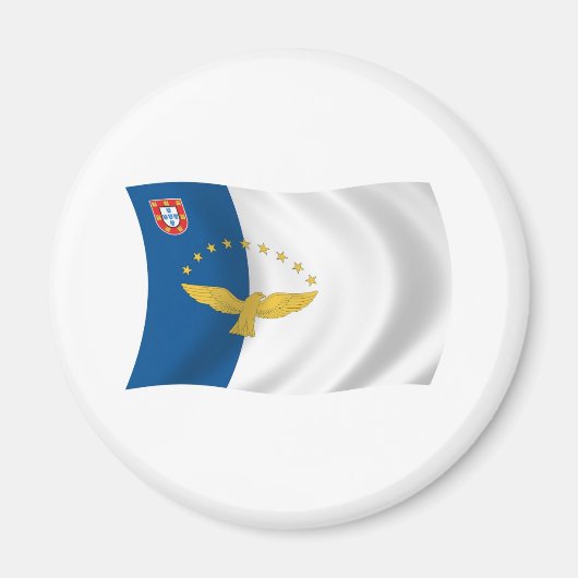 Azoren Flagge Magnet (Vorne)