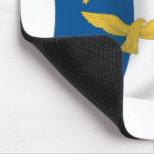 Azoren Flagge Mauspad (Ecke)