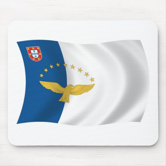 Azoren Flagge Mauspad (Vorne)