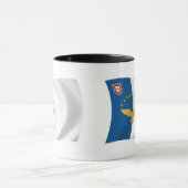 Azoren Flagge Tasse (Zentrum)