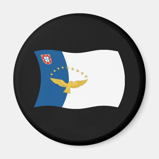 Azoren Flaggen Magnet (Vorne)