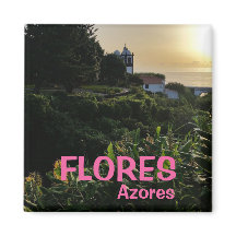 Azoren: Flores Panorama Küche Magnet