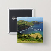 Azoren Foto, Portugal Button (Vorne & Hinten)