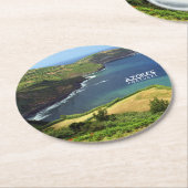 Azoren Foto, Portugal Runder Pappuntersetzer (Angewinkelt)