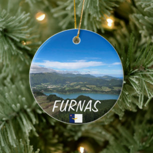 Azoren: Furnas Weihnachtsdekoration Keramik Ornament