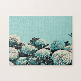Azoren-Geschenk, Hydrangeas Illustration Portugal Puzzle
