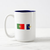 Azoren-Insel-Tasse Zweifarbige Tasse (Links)