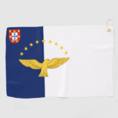Azoren Inseln Flagge Golf Handtuch (Horizontal)