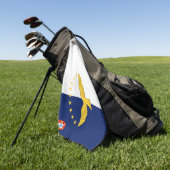 Azoren Inseln Flagge Golf Handtuch (Gras)