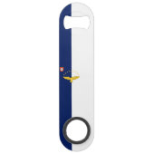 Azoren Inseln Flagge Stainless Steel Flasche Opene Speed Flaschenöffner (Rückseite)