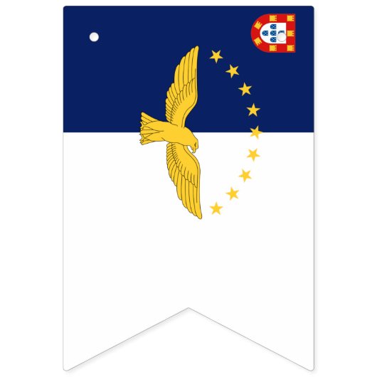 Azoren Inseln Flaggenbanner Wimpelkette (Zweite Fahne)