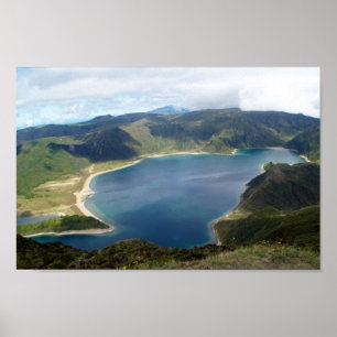 Azoren Inseln Lagoa do Fogo Poster