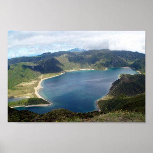 Azoren Inseln Lagoa do Fogo Poster (Vorne)