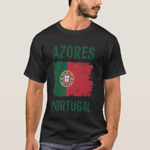Azoren-Inseln Portugiesische Flagge Ich liebe Port T-Shirt
