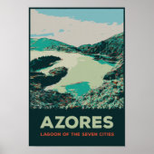 Azoren Lagoon 7 Städte - Beispiel Portugal Poster (Vorne)