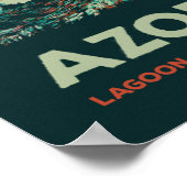 Azoren Lagoon 7 Städte - Beispiel Portugal Poster (Ecke)