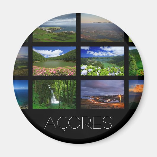 Azoren Landschaften Magnet (Vorne)