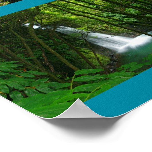 Azoren Landschaften Poster (Ecke)