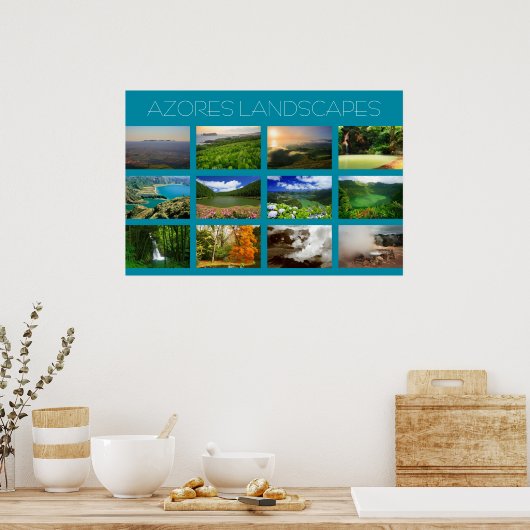 Azoren Landschaften Poster (Küche)