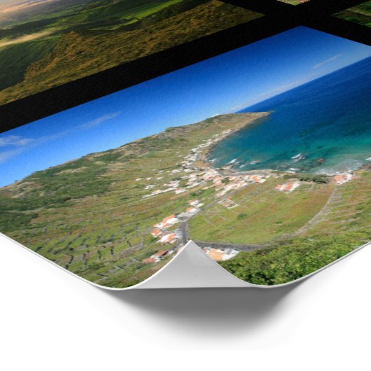 Azoren Landschaften Poster (Ecke)