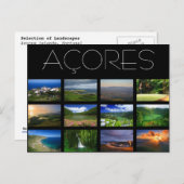 Azoren Landschaften Postkarte (Vorne/Hinten)