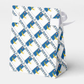 Azoren - Personalisierte Flagge auf Azoren Geschenkschachtel (Rückseite)