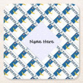 Azoren - Personalisierte Flagge auf Azoren Rechteckiger Pappuntersetzer (Vorderseite)