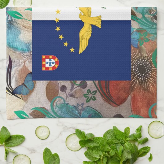 Azoren, Portugal Geschirrtuch (Gefaltet)