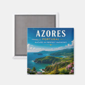 🌿 Azoren Portugal Inselparadies 🌊 Magnet (Vorderseite/Rückseite)