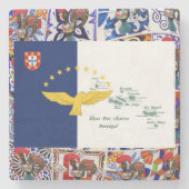 Azoren Portugal Steinuntersetzer (Vorderseite)