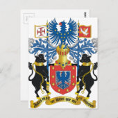Azoren (Portugal) Wappen Postkarte (Vorne/Hinten)