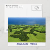 Azoren Postkarte (Vorne/Hinten)