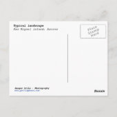 Azoren Postkarte (Rückseite)