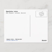 Azoren Postkarte (Rückseite)