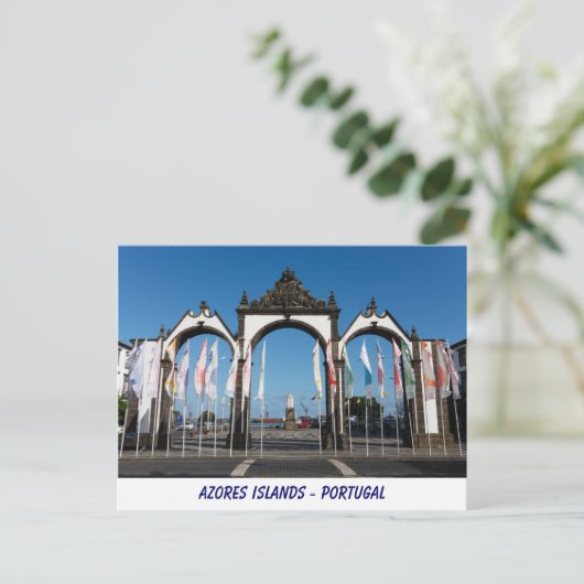 Azoren Postkarte (Stehend Vorderseite)