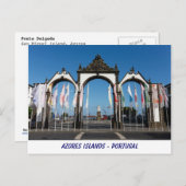 Azoren Postkarte (Vorne/Hinten)